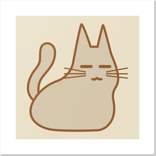 Cute Grey Cat Posters and Art